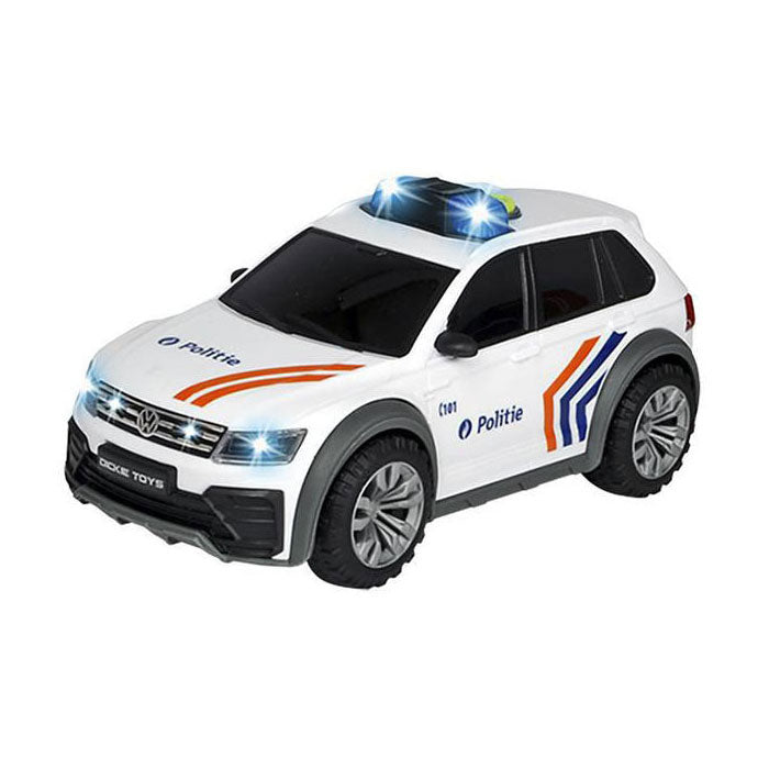 Dickie Spielzeug VW Tiguan Polizei Belgien mit Licht und Ton – 1:18