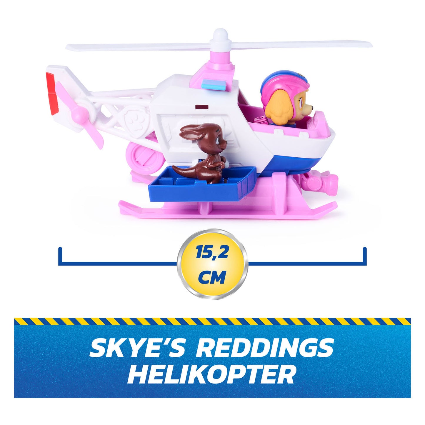 Paw Patrol – Suchrettung – Skye-Helikopter mit Rückzugsfunktion für 2 Figuren – Spielzeugfahrzeuge