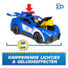 Paw Patrol – Suche, Rettung – Verfolgungsjagd mit Polizeiauto – mit Figur, Licht, Ton und 2 Projektilen – Spielzeugfahrzeuge