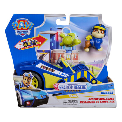 Paw Patrol – Suchrettung – Schutt – Rettungs-Recyclingfahrzeug mit 2-Figuren-Rückziehfunktion – Spielzeugfahrzeuge