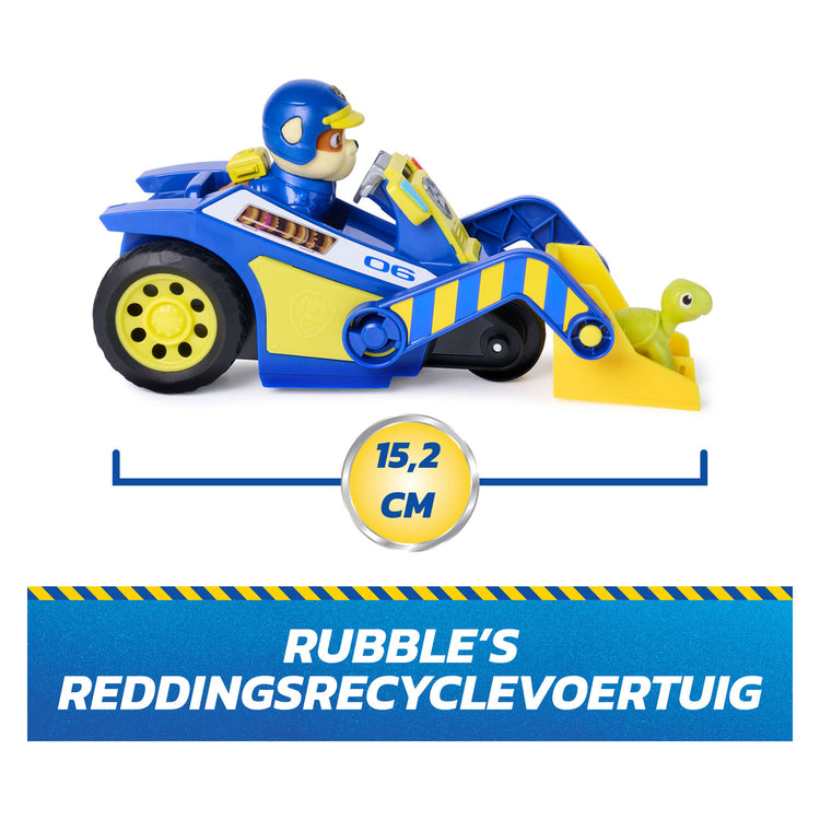 Paw Patrol – Suchrettung – Schutt – Rettungs-Recyclingfahrzeug mit 2-Figuren-Rückziehfunktion – Spielzeugfahrzeuge