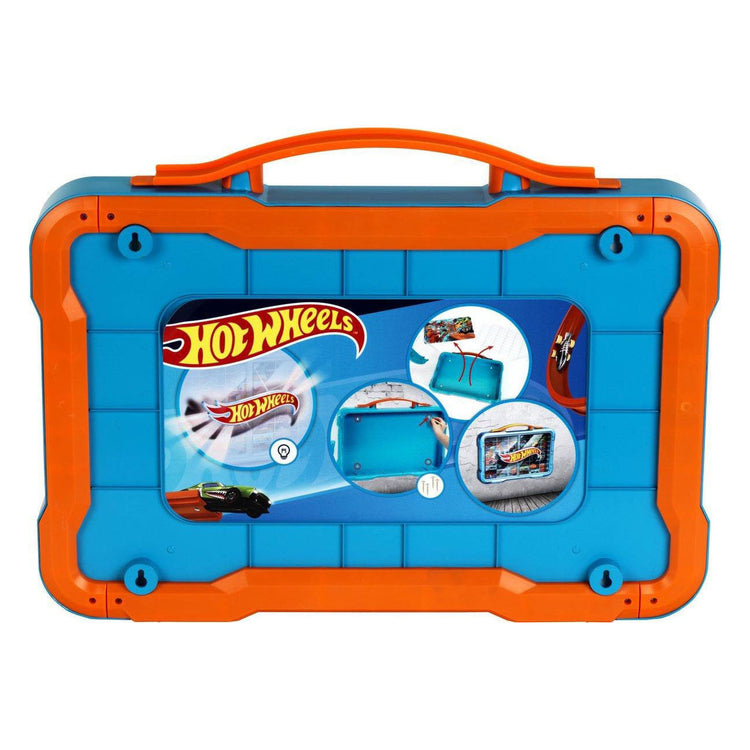 Klein Toys Hot Wheels - Sammelkoffer - Vitrine - passend für 54 Autos - Blau Orange