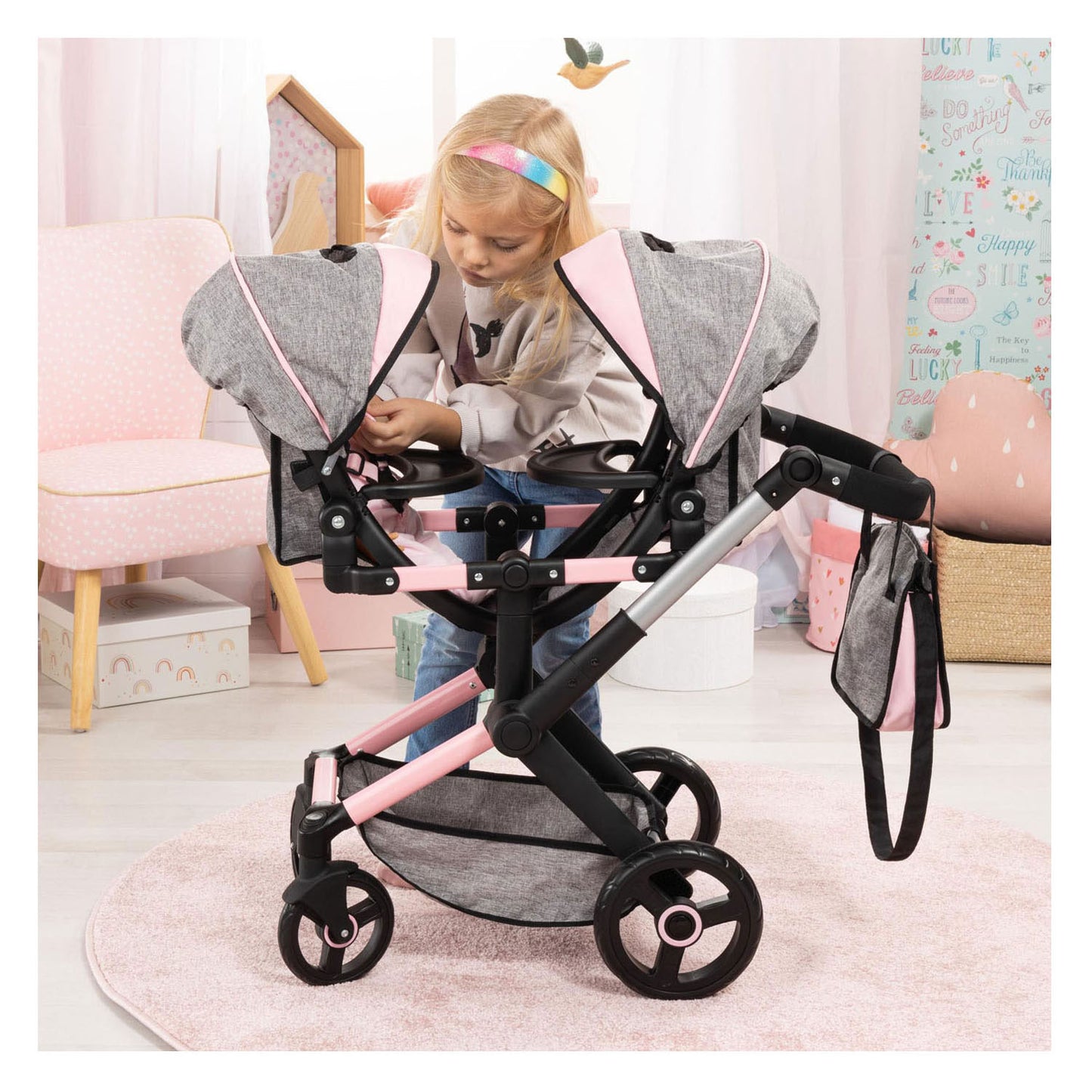 Xeo Duo Zwillingspuppenwagen – 46 cm