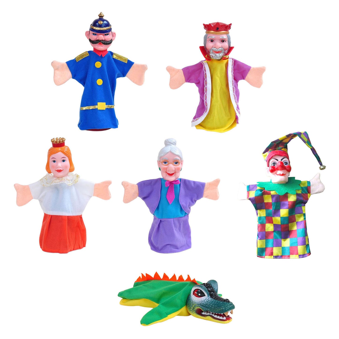 Puppenspielpuppen Kasper - 6-tlg.