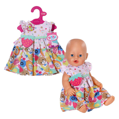 Baby born Obstkleid mit Erdbeerhandtasche – 43 cm