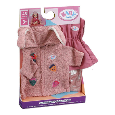 Set aus Mantel und Kleid von Baby Born – 43 cm