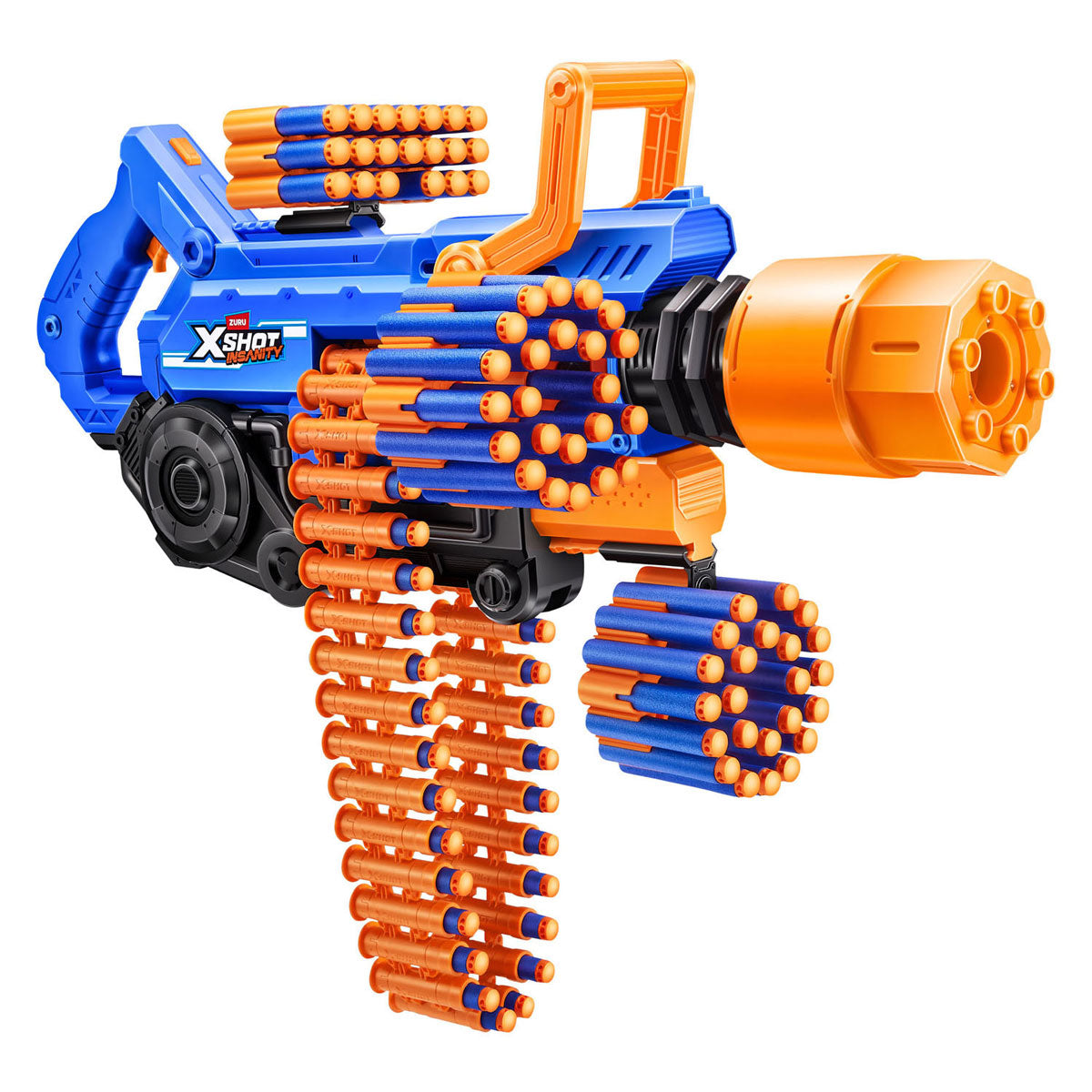 X-Shot-Wahnsinn Mega Barrel Light und Rauch 72 Darts