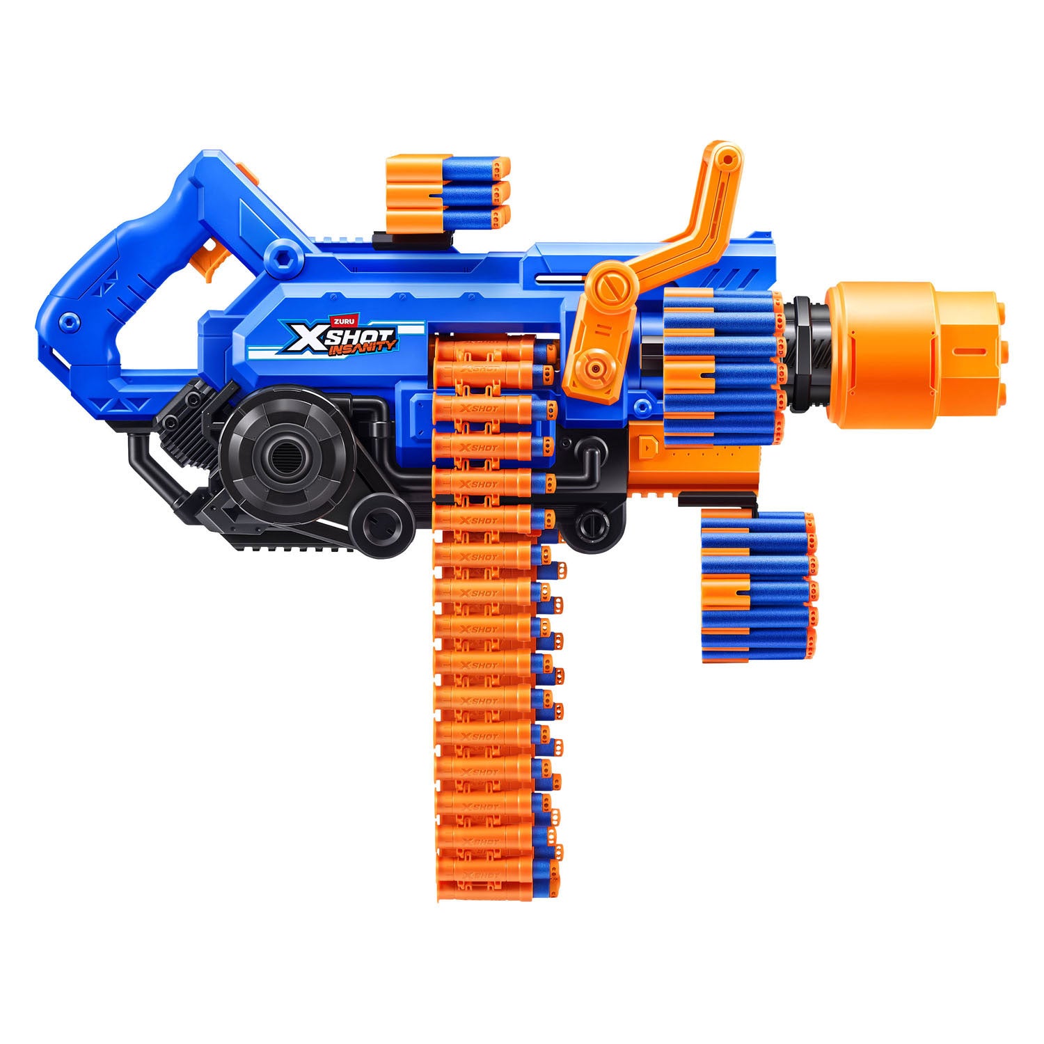 X-Shot-Wahnsinn Mega Barrel Light und Rauch 72 Darts