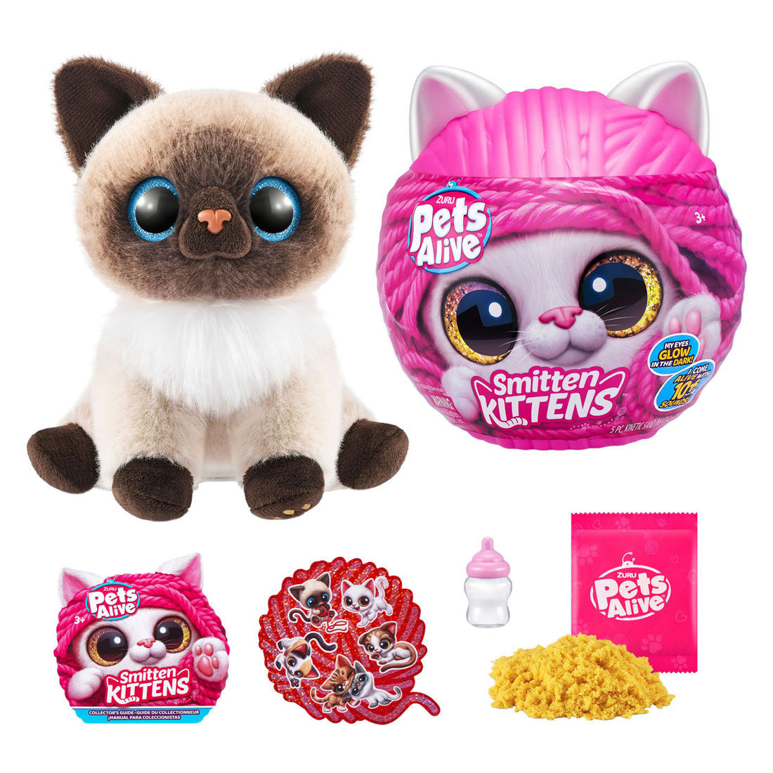 Zuru Pets Alive Smitten Kittens interaktives Plüschtier