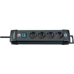 Steckdose Brennerstuhl Premium-Line 4-fach schwarz