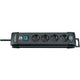 Steckdose Brennerstuhl Premium-Line 4-fach schwarz