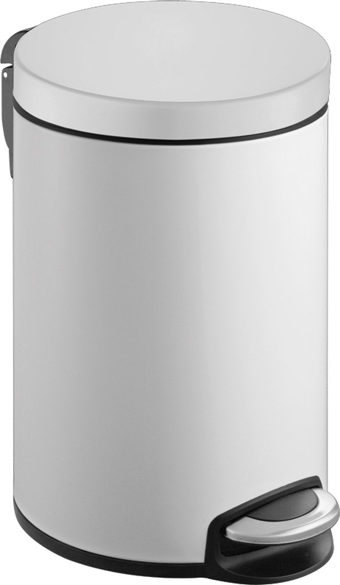 Eko - Serene Treteimer 8 Liter - Griff Kunststoff - Weiß - Abfalleimer