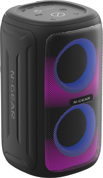 N-Gear LGP Juke 101 – Bluetooth-Lautsprecher – Partybox – wasserdicht – schwarz