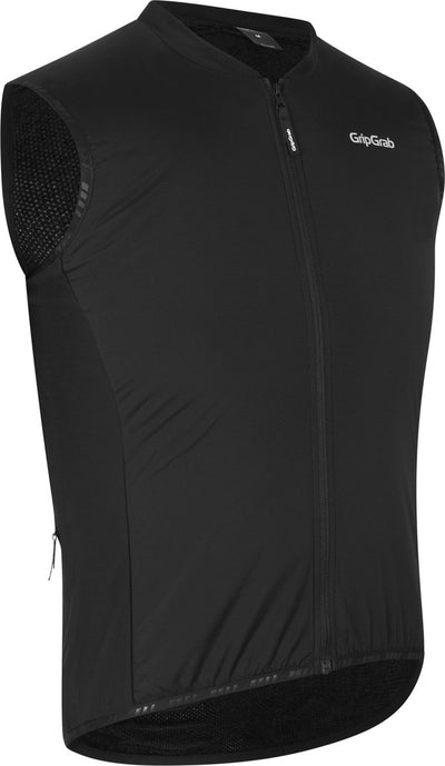 Gripgrab – Pacr Midlayer Bodywarmer Winter-Radweste Thermo-Fleece-Radweste winddichte Fahrradweste – Schwarz – Herren – Größe XXL