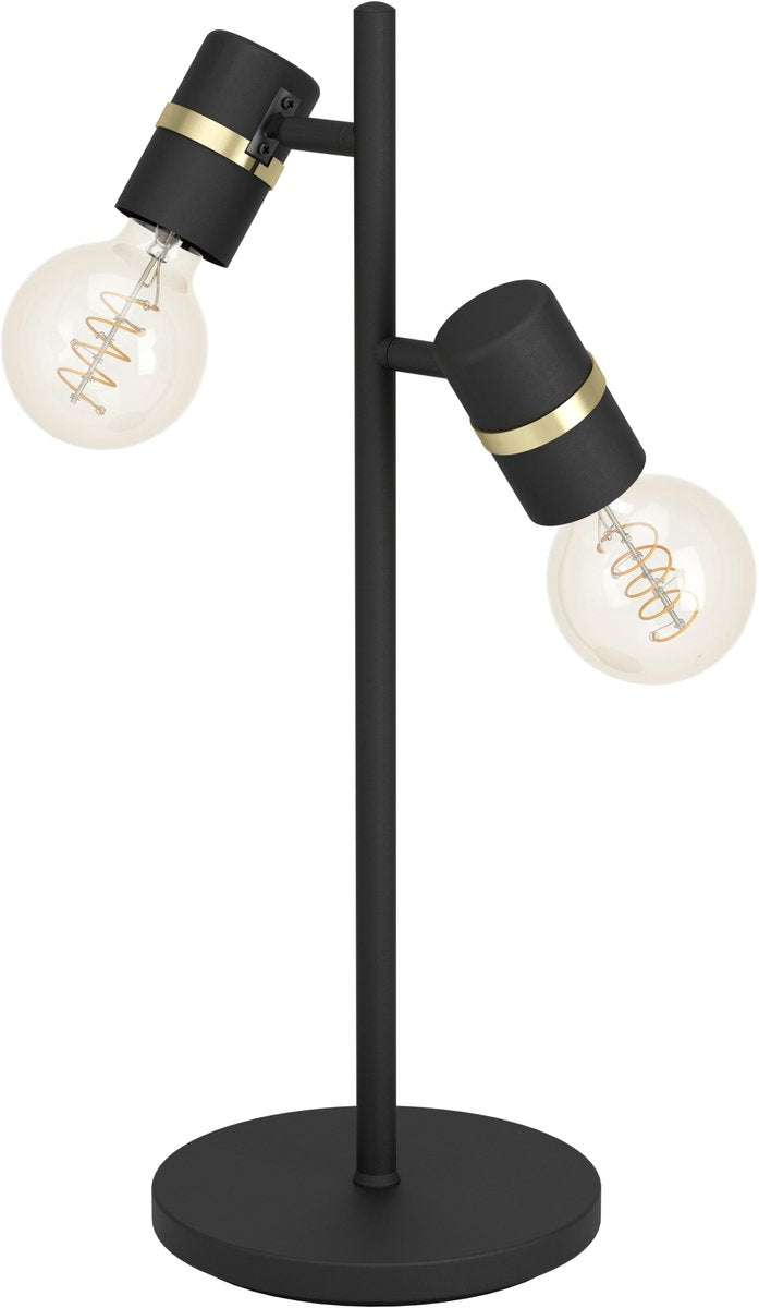 Eglo Lurone Tischlampe – E27 – 50 cm – Schwarzgold