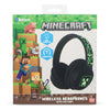 Die LED der Minecraft-Bluetooth-Kopfhörer leuchtet auf