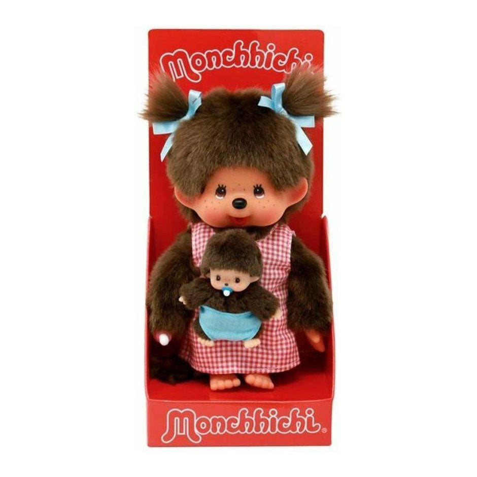 Bandai Monchhichi – Mama-Baby-Plüsch
