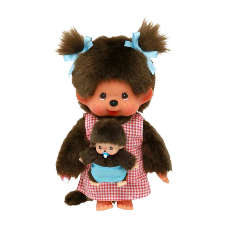 Bandai Monchhichi – Mama-Baby-Plüsch