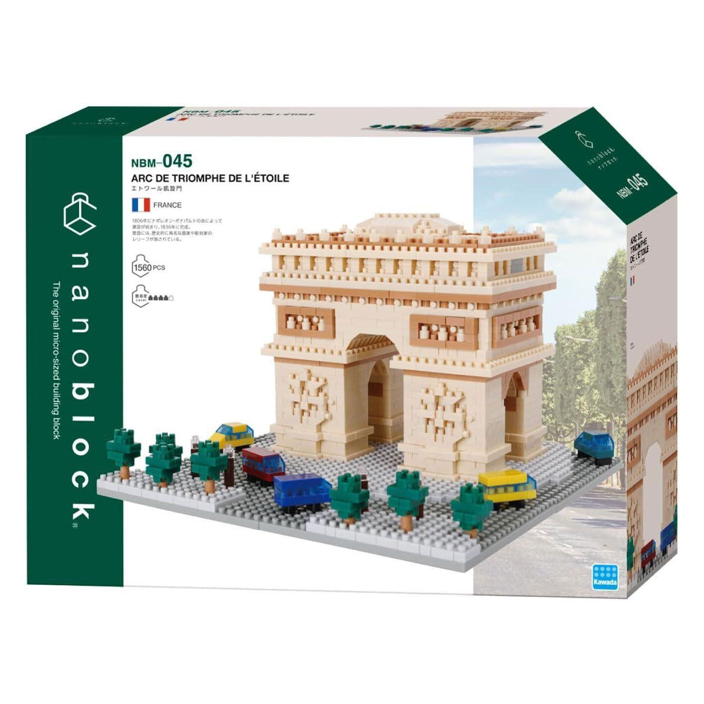Nanoblock Baukasten Arc de Triomphe Deluxe - 1560 Teile.