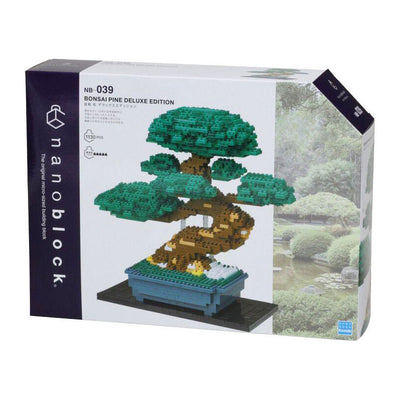 Bandai – Nanoblock – Bonsai Deluxe – Ziegelfigur – 1130 Ziegel-Bonsai-Bauset – Pixel-Blumen-Bonsai-Figuren-Bausatz – Mini-Ziegelpflanze – NBC039