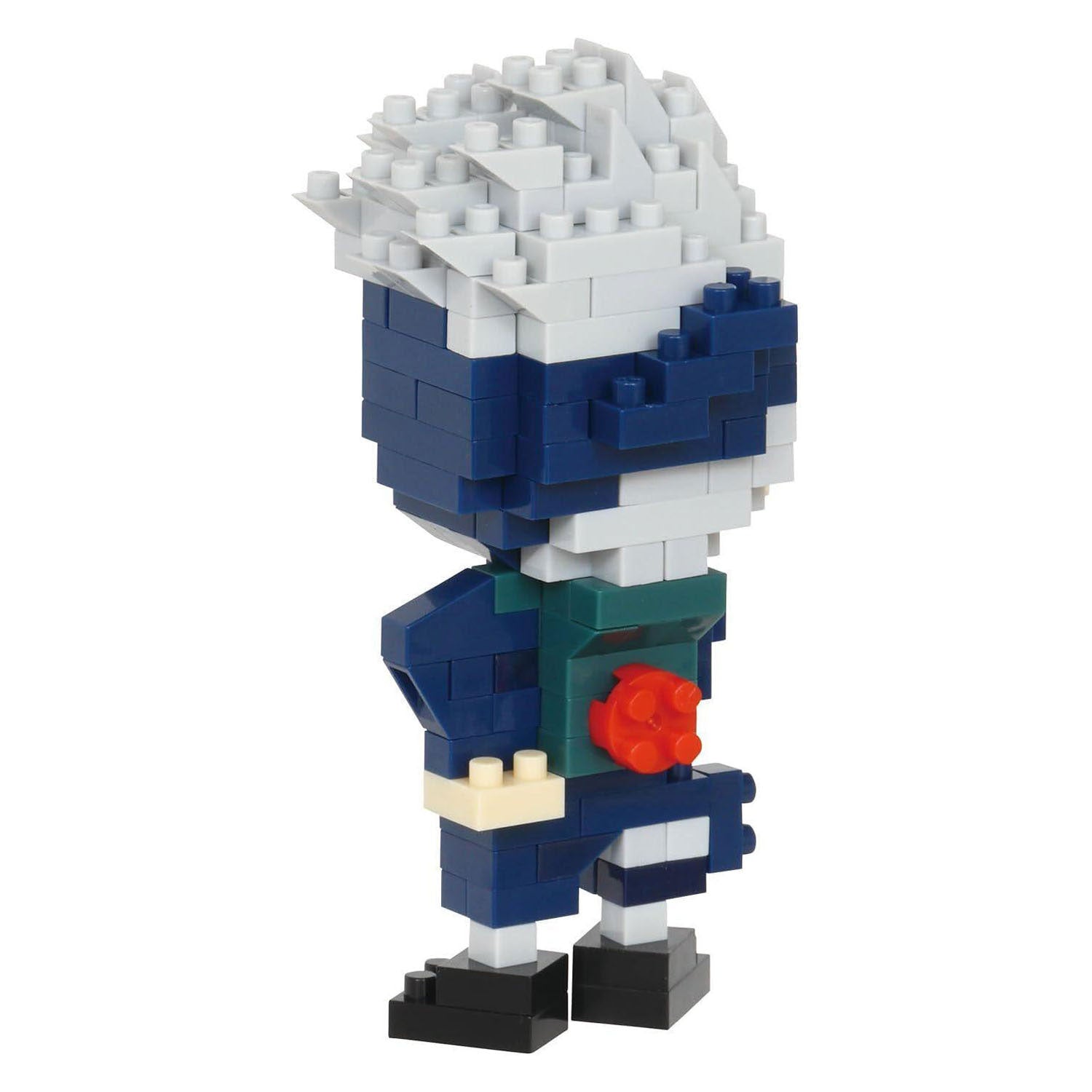 Bandai – Nanoblock – Kakashi Hatake – Naruto Shippuden – Mini-Steinfigur – Bauset – Pixel-Manga-Figurenbausatz – nbcc137