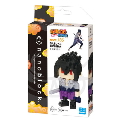 Bandai – Nanoblock – Sasuke Uchiha – Naruto Shippuden – Mini-Steinfigur – Bauset – Pixel-Manga-Figurenbausatz – nbcc135