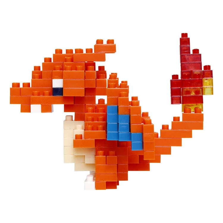 Bandai – Nanoblock – Charizard – Pokémon – Mini-Steinfigur – Bauset – Pixel-Charizard – Pokémon-Charizard-Figurenbausatz – nbpm008