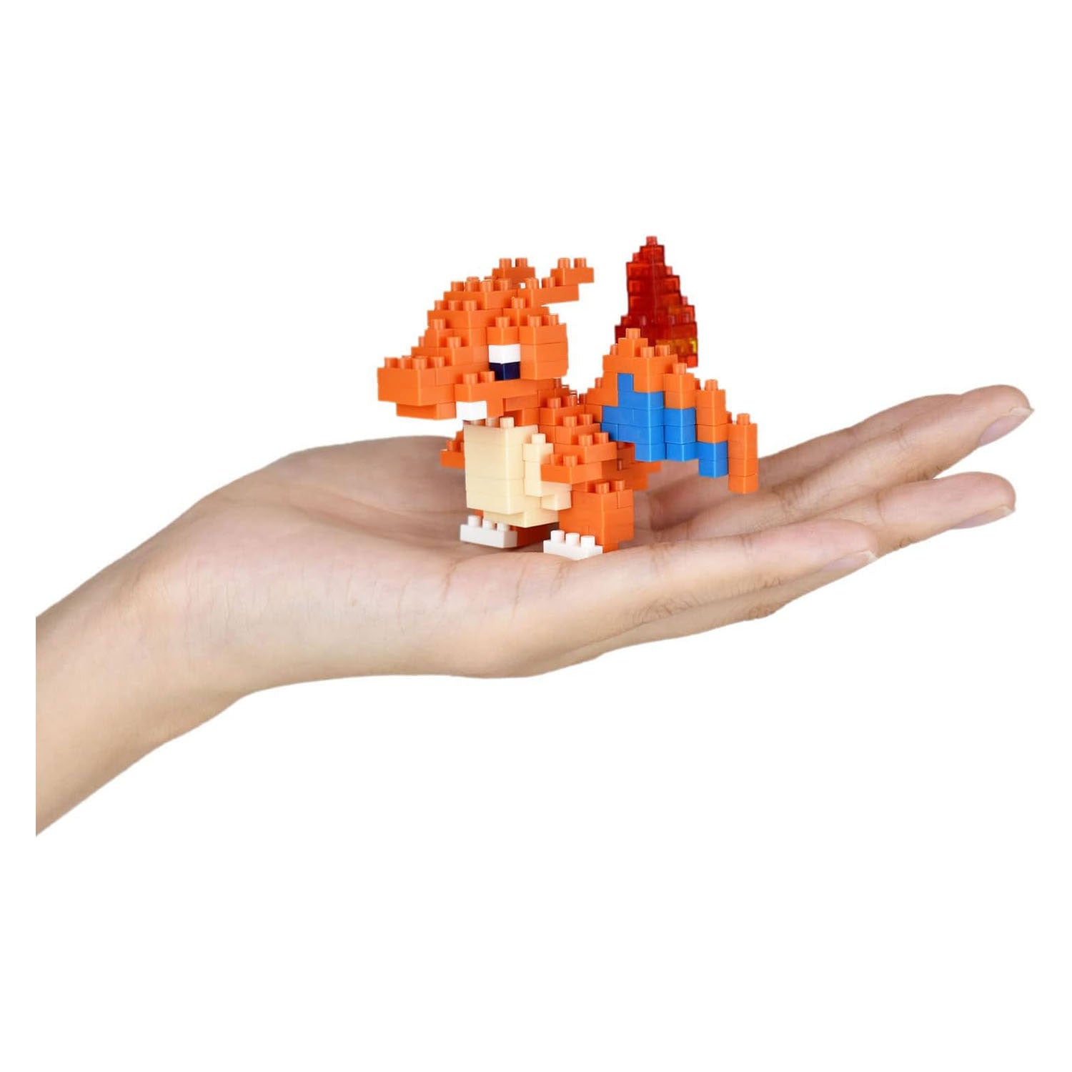 Bandai – Nanoblock – Charizard – Pokémon – Mini-Steinfigur – Bauset – Pixel-Charizard – Pokémon-Charizard-Figurenbausatz – nbpm008