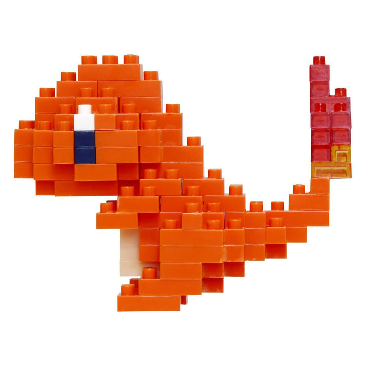 Bandai – Nanoblock – Charmander – Pokémon – Mini-Steinfigur – Bauset – Pixel Charmander Pokémon-Figuren-Set – nbpm002