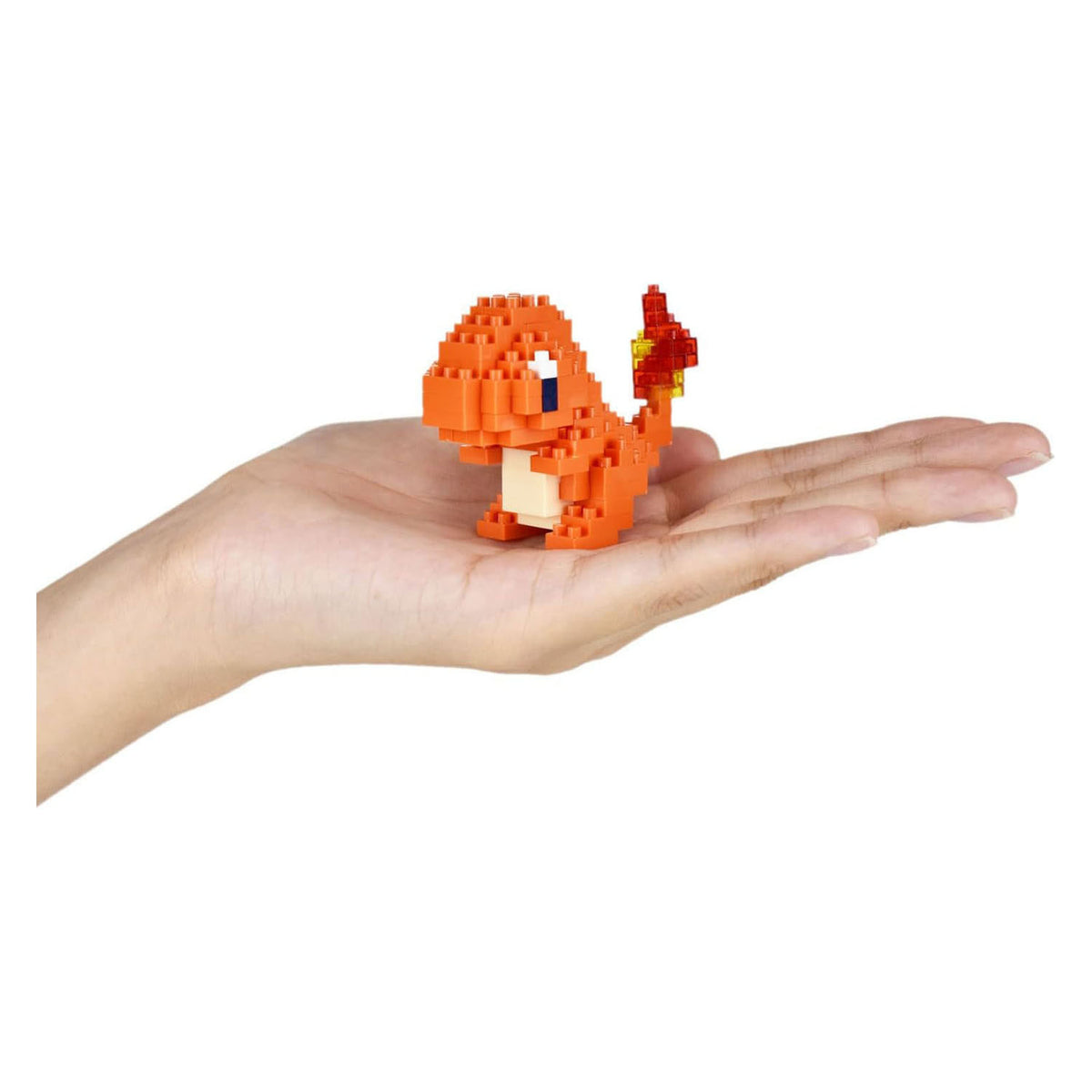 Bandai – Nanoblock – Charmander – Pokémon – Mini-Steinfigur – Bauset – Pixel Charmander Pokémon-Figuren-Set – nbpm002