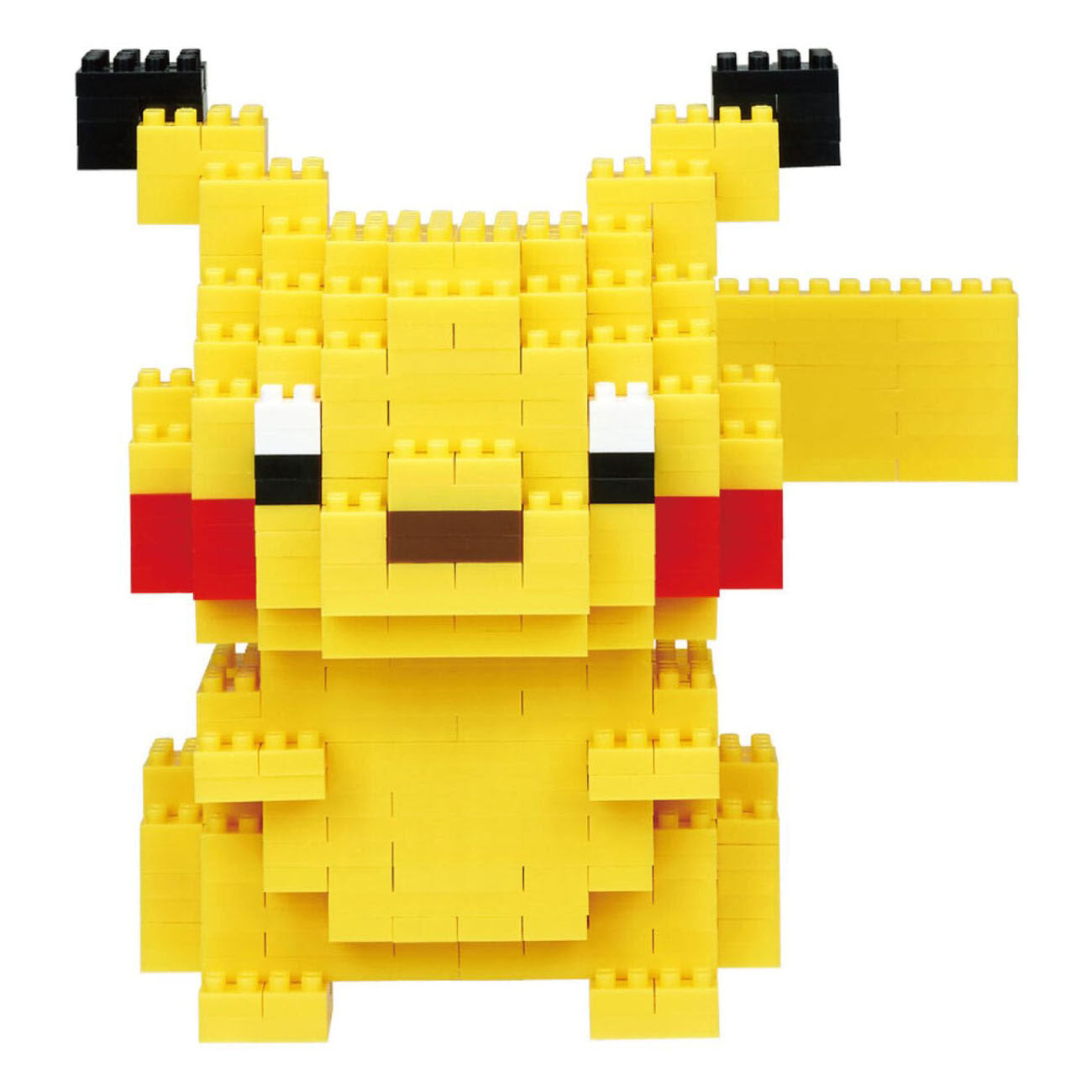 Bandai – Nanoblock – Pikachu Deluxe – Pokémon-Figur – Mini-Brick-Pikachu-Figur – Bauset – Aktivität 12+ Pixel Pikachu-Pokémon-Figur – nbpm36