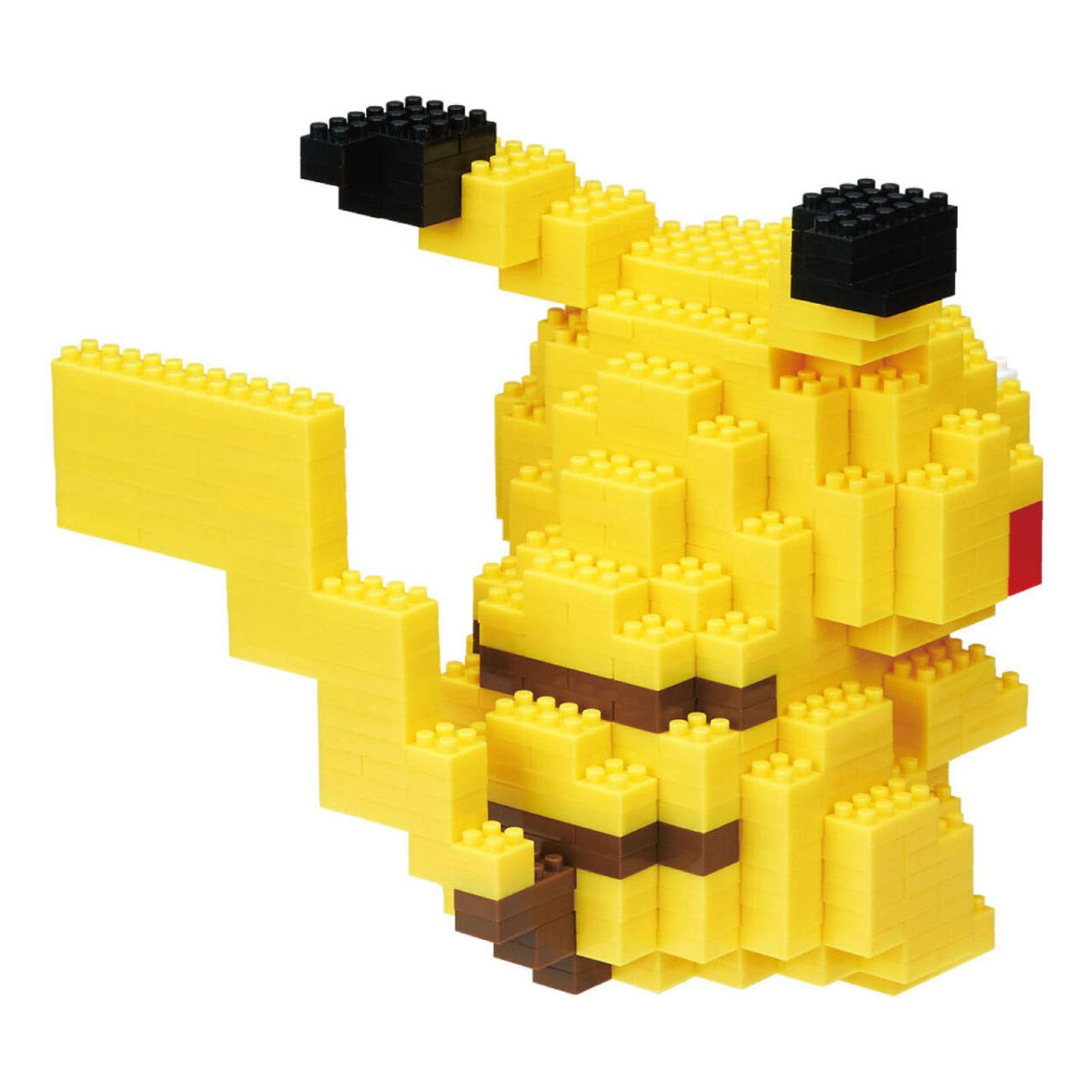 Bandai – Nanoblock – Pikachu Deluxe – Pokémon-Figur – Mini-Brick-Pikachu-Figur – Bauset – Aktivität 12+ Pixel Pikachu-Pokémon-Figur – nbpm36