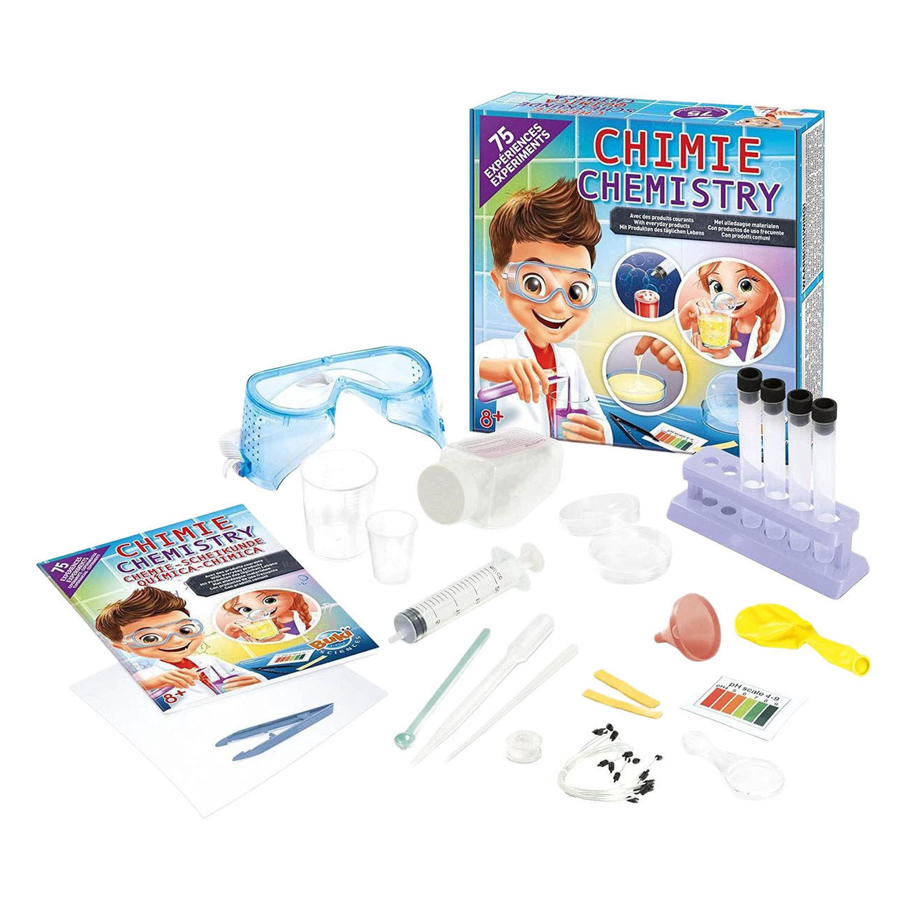 Buki France Buki – Chemie-Set mit 75 Experimenten – Bildung – Experimentieren – Wissenschaft