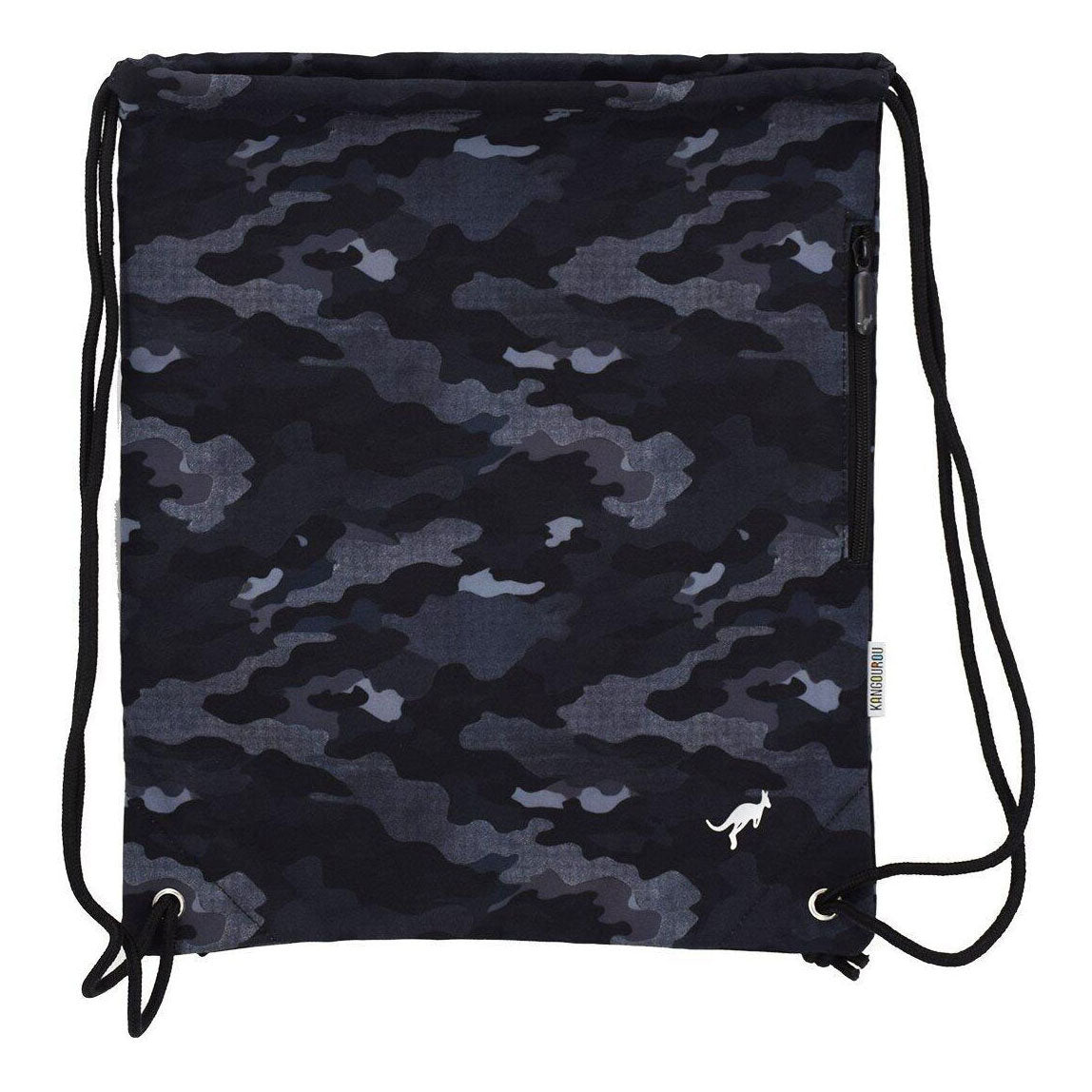 Kangourou-Grau-Camouflage-Sporttasche