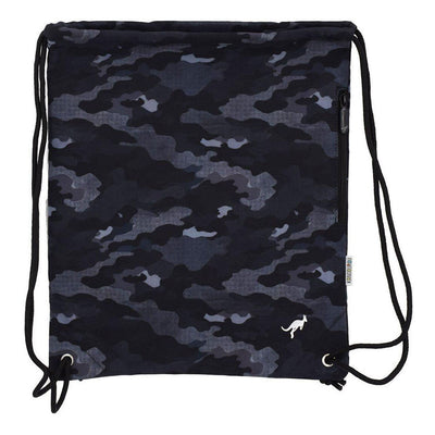 Kangourou-Grau-Camouflage-Sporttasche