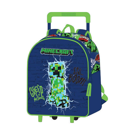Minecraft 3D-Trolley-Rucksack – 32 x 11 x 26 cm
