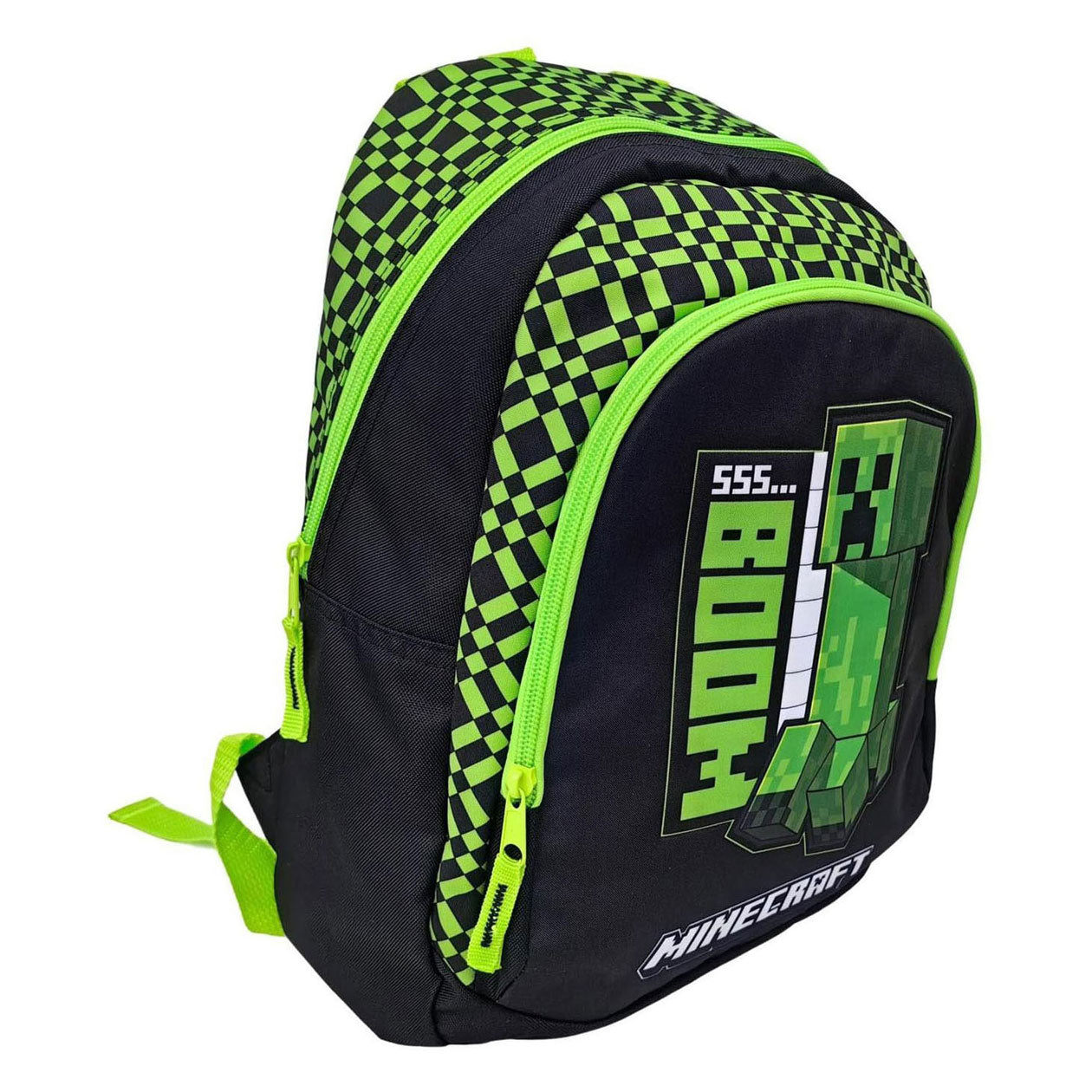 Minecraft-Baum-Rucksack mit 2 Fächern – 38 x 28 x 16 cm