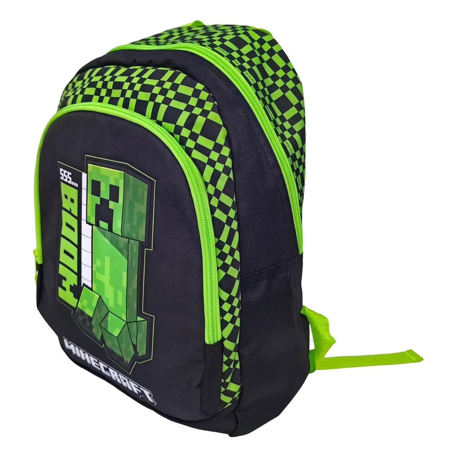 Minecraft-Baum-Rucksack mit 2 Fächern – 38 x 28 x 16 cm