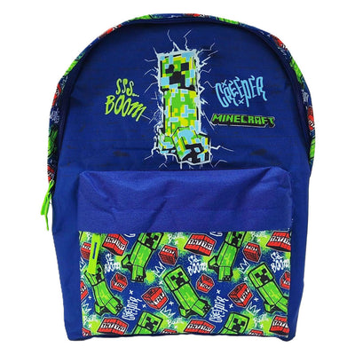 Minecraft-Rucksack mit Vordertasche – 42 x 30 x 18 cm