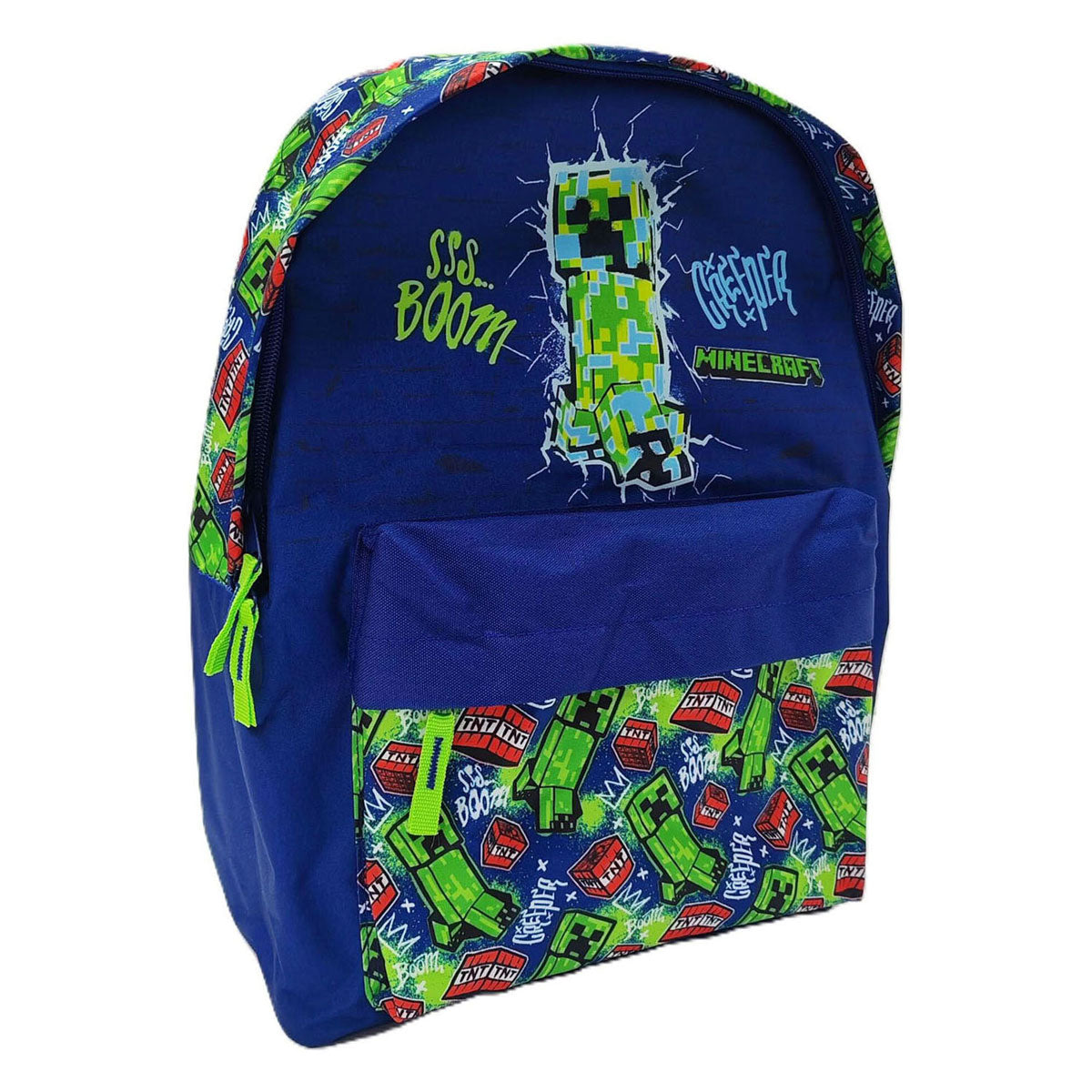 Minecraft-Rucksack mit Vordertasche – 42 x 30 x 18 cm