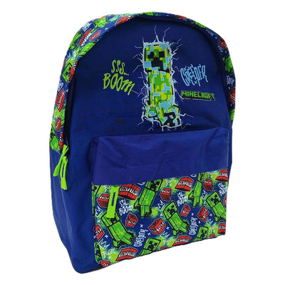 Minecraft-Rucksack mit Vordertasche – 42 x 30 x 18 cm