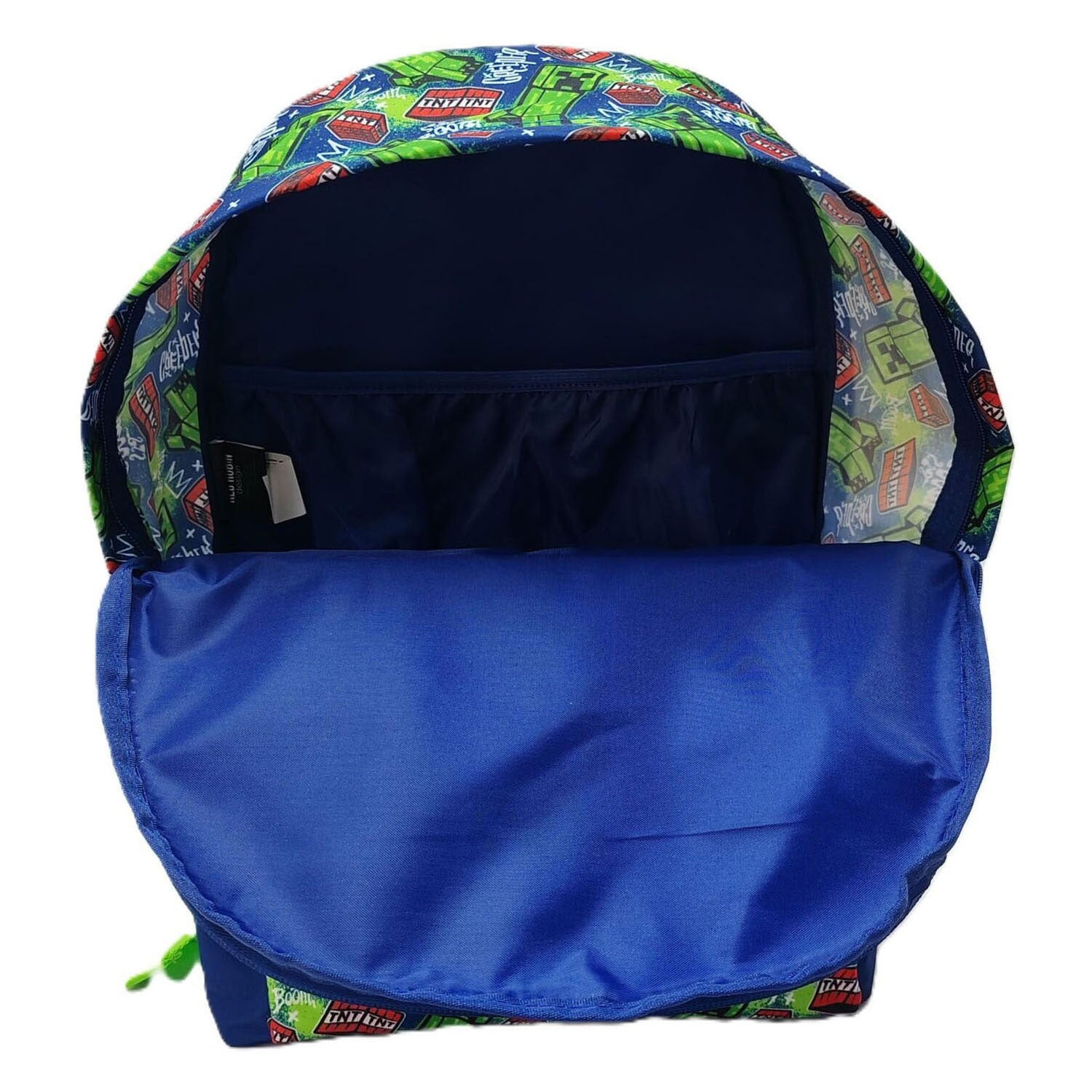 Minecraft-Rucksack mit Vordertasche – 42 x 30 x 18 cm