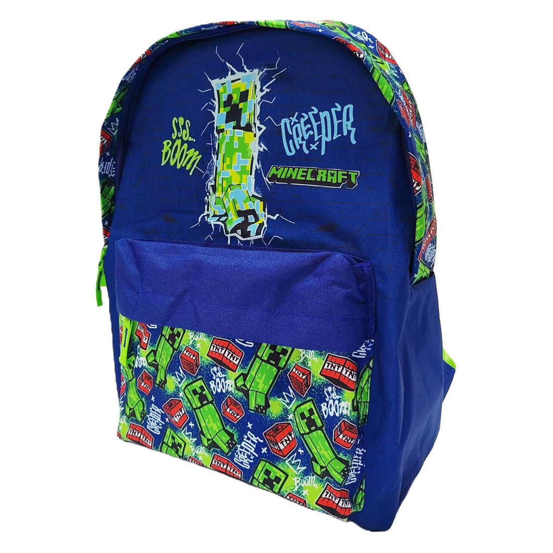 Minecraft-Rucksack mit Vordertasche – 42 x 30 x 18 cm