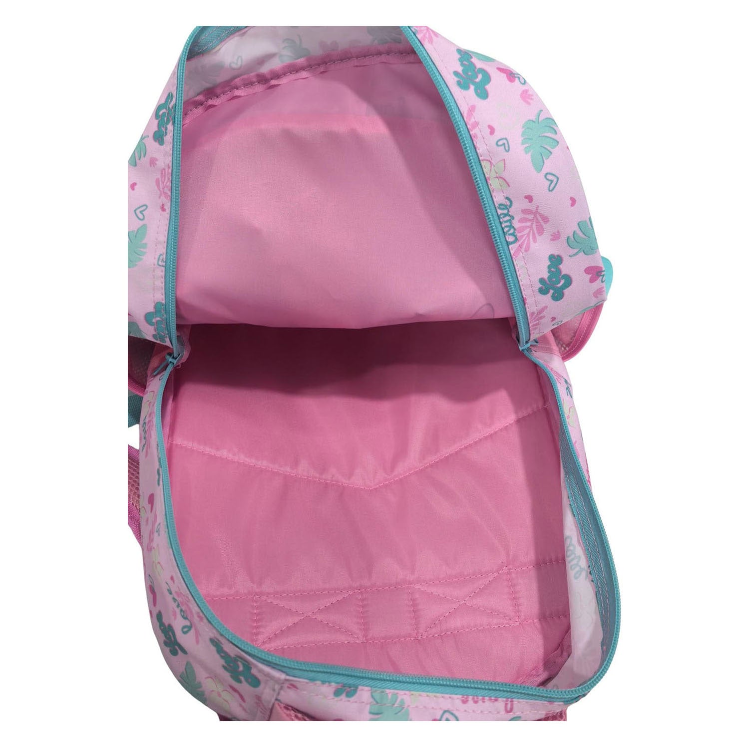 Disney Stitch Love Rucksack 3 Fächer mit Seitentaschen