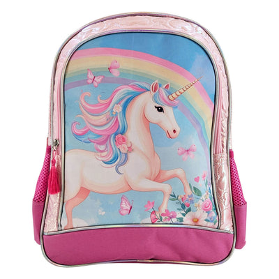 Einhorn-Rucksack mit 2 Fächern – 38 x 33 x 14 cm