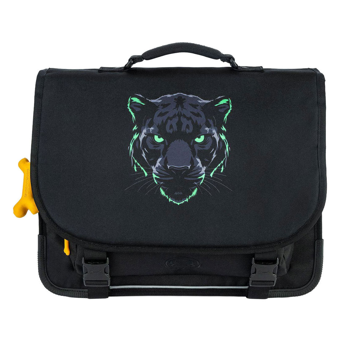 Stones and Bones Black Panther Schultasche aus schwarzem Zedernholz