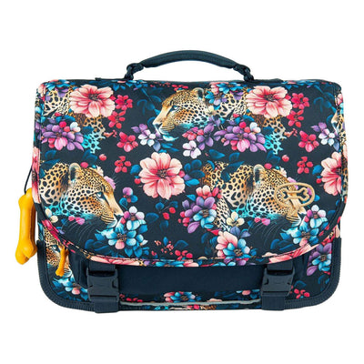 Stones and Bones Schulranzen mit floralem Ambush-Motiv aus Indigo-Zedernholz