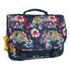 Stones and Bones Schulranzen mit floralem Ambush-Motiv aus Indigo-Zedernholz