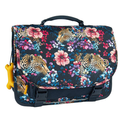 Stones and Bones Schulranzen mit floralem Ambush-Motiv aus Indigo-Zedernholz