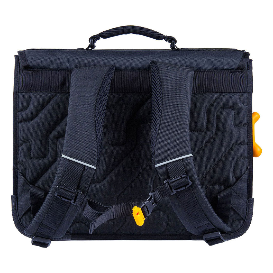 Stones and Bones Schultasche „Wolf“ in Marineblau und Zedernholz